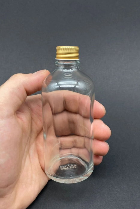 Hermia Juego de Botellas de Vidrio Tu-100Ccgoldmetal (12 Piezas)